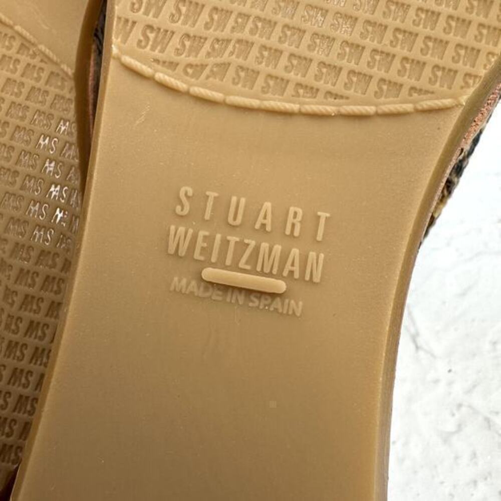 NEW Stuart Weitzman Flatout Leopard-Print Wedge Slide Size 6.5 - Picture 7 of 11
